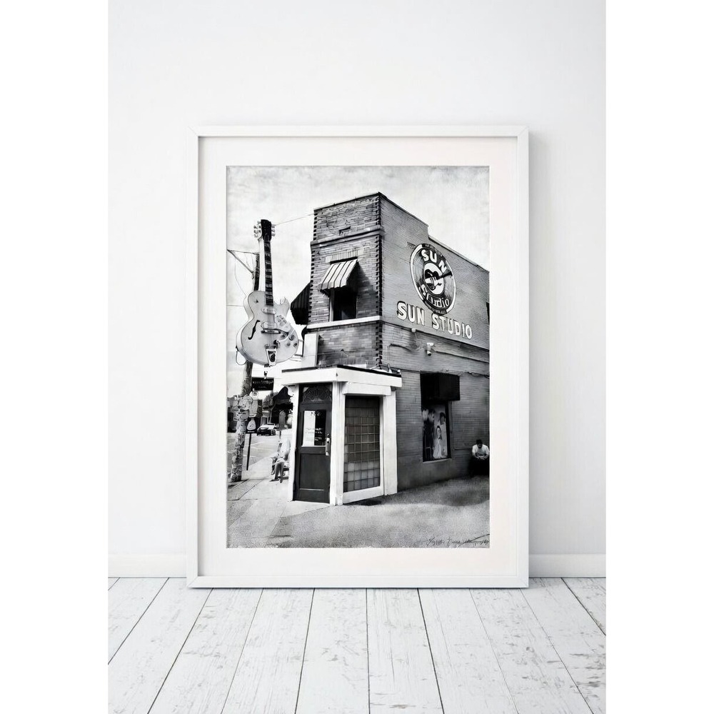 Memphis Sun Studio Photography Print – Tennessee Music Home Decor Size 8x10 - Picture 3 of 5